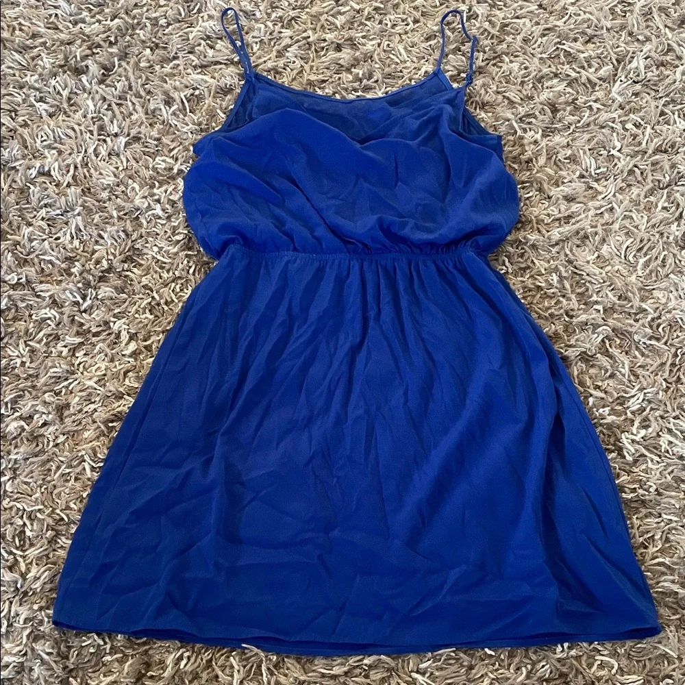 Express Blue Spaghetti Strap Dress size XS - Picture 9 of 14